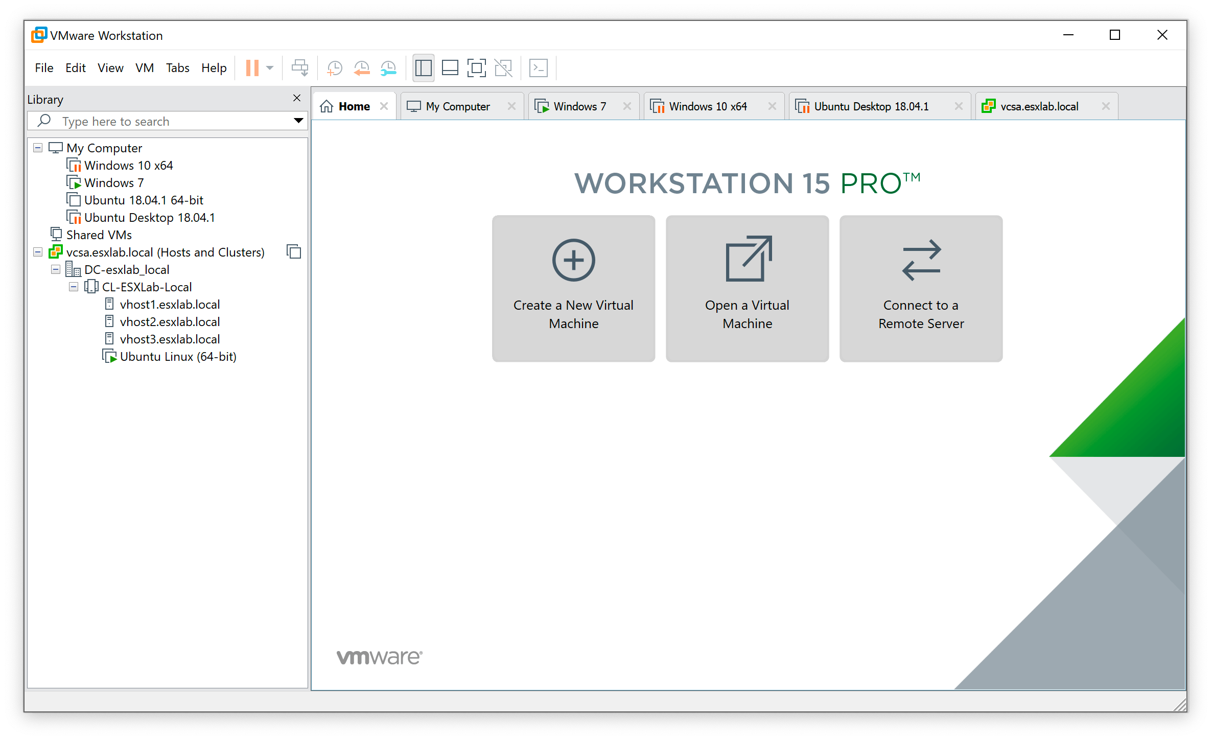 vmware workstation15 pro update interface