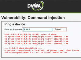 dvwa command injection