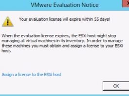evaluation license esxi