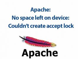 loi apache no space left