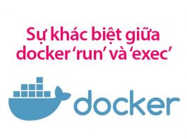 sự khác biệt giữa docker run và exec