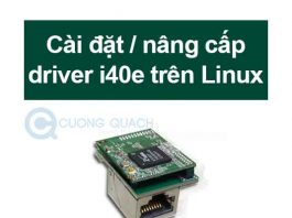 cài đặt nâng cấp driver i40e trên linux
