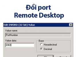 đổi port remote desktop windows