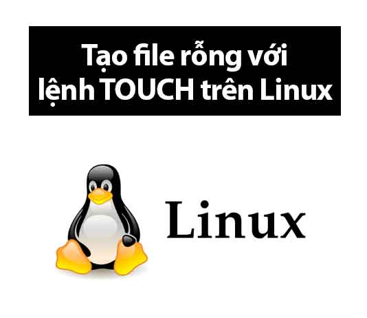 tạo file rỗng với lệnh touch trên linux